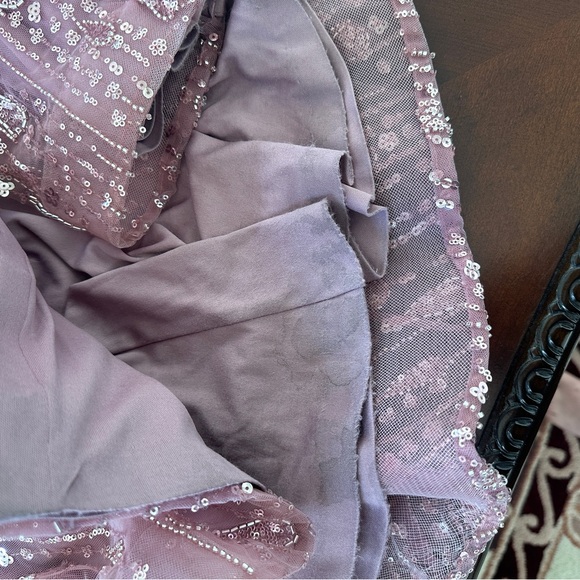 Pink/purple sequin gown - Picture 9 of 12
